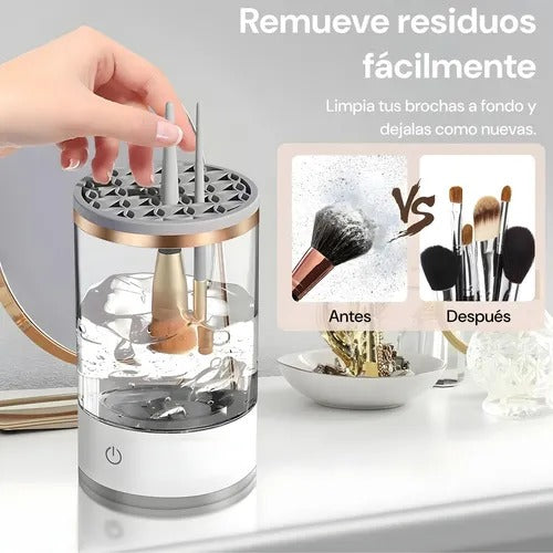 CLEAN GLAM  - 💄 Limpiador Eléctrico para Brochas de Maquillaje✨